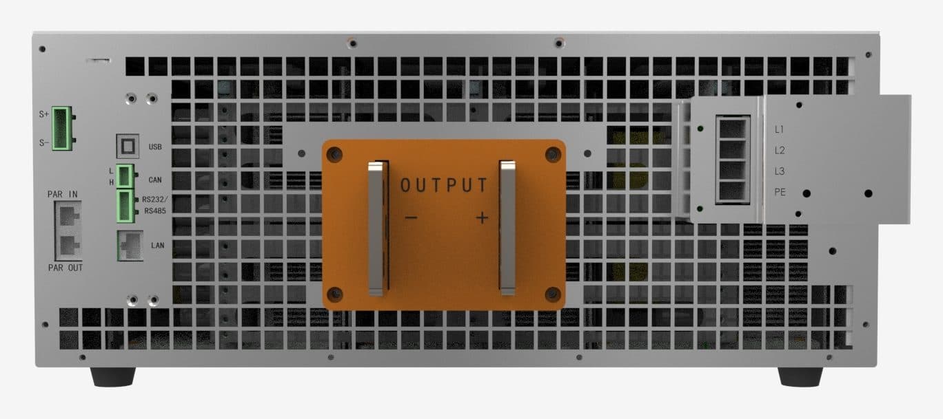 Ainuo ANEVH(F) bidirectional DC power supply, rear panel