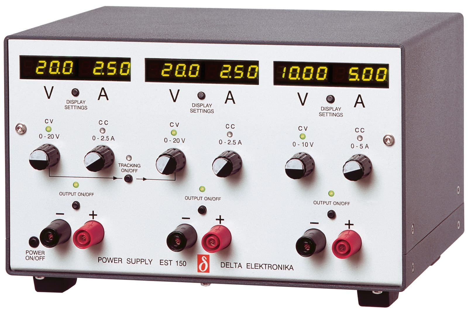Delta Elektronika EST150 three-output benchtop DC power supply