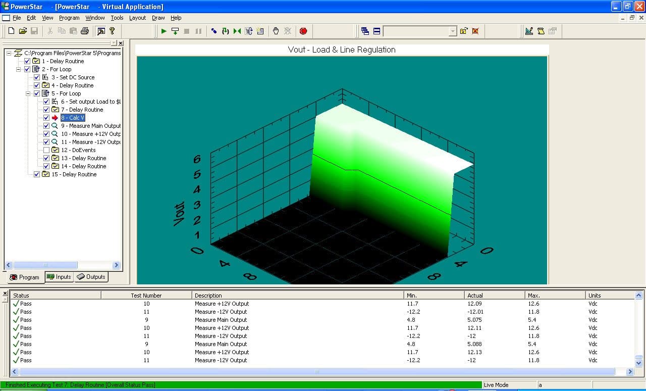 PowerStar three-dimensional plot of a result set